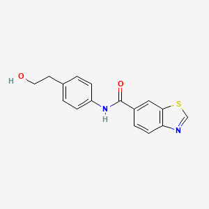 N-[4-(2-hydroxyethyl)phenyl]-1,3-benzothiazole-6-carboxamide