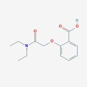 molecular formula C13H17NO4 B14081662 2-[2-(Diethylamino)-2-oxoethoxy]benzoic acid CAS No. 953725-56-9