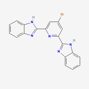 molecular formula C19H12BrN5 B14081684 2,2'-(4-Bromopyridine-2,6-diyl)bis(1H-benzo[d]imidazole) 