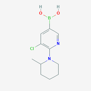 (5-Chloro-6-(2-methylpiperidin-1-yl)pyridin-3-yl)boronic acid