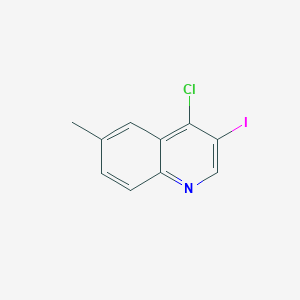 molecular formula C10H7ClIN B14081718 4-Chloro-3-iodo-6-methylquinoline 