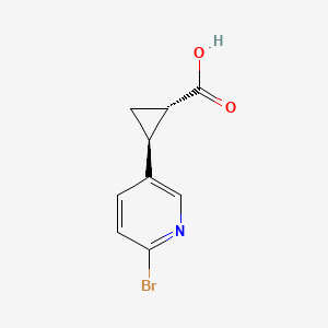 (1S,2S)-rel-2-(6-bromopyridin-3-yl)cyclopropane-1-carboxylic acid