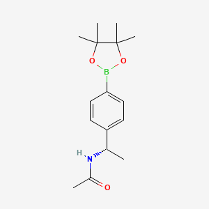 (S)-N-(1-(4-(4,4,5,5-tetramethyl-1,3,2-dioxaborolan-2-yl)phenyl)ethyl)acetamide