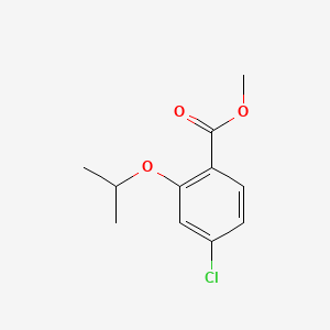 molecular formula C11H13ClO3 B14081723 Methyl 4-chloro-2-isopropoxybenzoate 