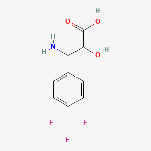 molecular formula C10H10F3NO3 B14081746 3-Amino-2-hydroxy-3-[4-(trifluoromethyl)phenyl]propanoic acid 