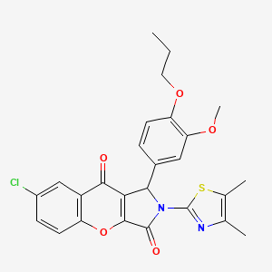 7-Chloro-2-(4,5-dimethyl-1,3-thiazol-2-yl)-1-(3-methoxy-4-propoxyphenyl)-1,2-dihydrochromeno[2,3-c]pyrrole-3,9-dione