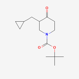 molecular formula C14H23NO3 B1408177 tert-Butyl 3-(cyclopropylmethyl)-4-oxopiperidine-1-carboxylate CAS No. 1260675-70-4