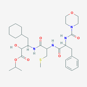 N-(Morpholine-4-carbonyl)phenylalanyl-N-{1-cyclohexyl-3-hydroxy-4-oxo-4-[(propan-2-yl)oxy]butan-2-yl}-S-methylcysteinamide