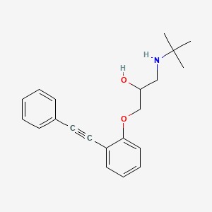 1-(Tert-butylamino)-3-[2-(phenylethynyl)phenoxy]propan-2-ol