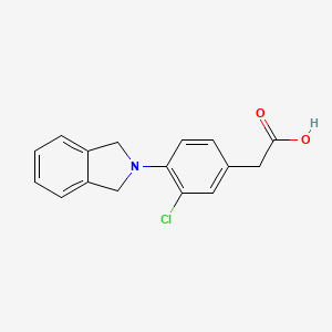 [3-Chloro-4-(1,3-dihydroisoindol-2-yl)phenyl]acetic acid