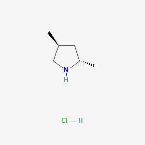 molecular formula C6H14ClN B14081869 (2S,4S)-2,4-Dimethylpyrrolidine hydrochloride CAS No. 2306249-38-5