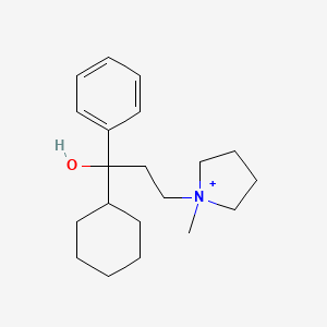 molecular formula C20H32NO+ B14081936 Tricyclamol cation CAS No. 60-48-0