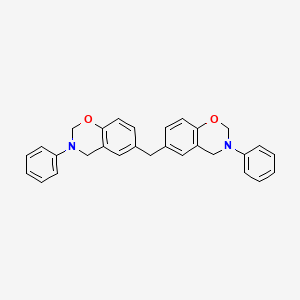 molecular formula C29H26N2O2 B14081963 6,6'-Methylenebis(3-phenyl-3,4-dihydro-2H-1,3-benzoxazine) CAS No. 137836-80-7