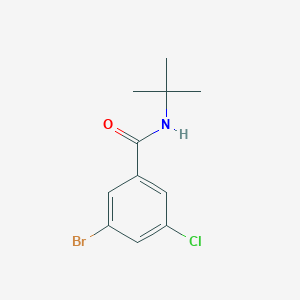 molecular formula C11H13BrClNO B1408197 3-Bromo-N-(tert-butyl)-5-chlorobenzamide CAS No. 1328978-24-0