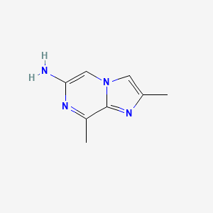 molecular formula C8H10N4 B14081971 2,8-Dimethylimidazo[1,2-a]pyrazin-6-amine 