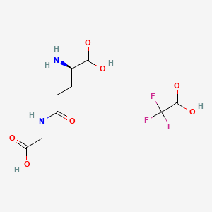 molecular formula C9H13F3N2O7 B14081992 gamma-D-Glutamylglycine (trifluoroacetate salt) 