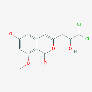 molecular formula C14H14Cl2O5 B14082024 3',3'-Dichloro-8-O-methyldiaporthin 