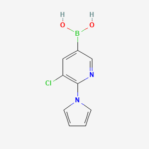 (5-Chloro-6-(1H-pyrrol-1-yl)pyridin-3-yl)boronic acid