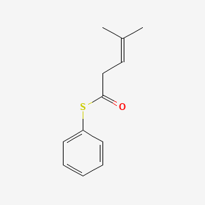 B14082034 Phenylthio 4-methylpent-3-enoate CAS No. 102496-83-3