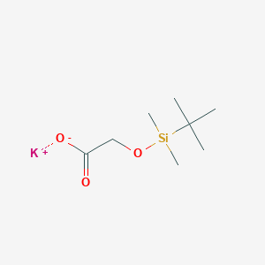 molecular formula C8H17KO3Si B1408204 2-[(叔丁基二甲基甲硅烷基)氧基]乙酸钾 CAS No. 1803585-09-2
