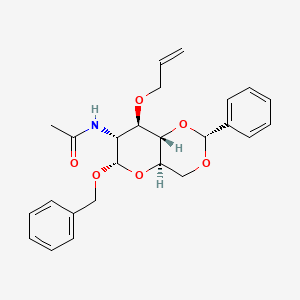 N-[(2R,4aR,6S,7R,8R,8aS)-2-phenyl-6-phenylmethoxy-8-prop-2-enoxy-4,4a,6,7,8,8a-hexahydropyrano[3,2-d][1,3]dioxin-7-yl]acetamide