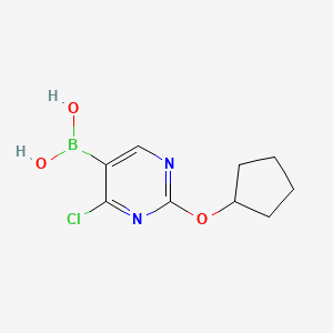 (4-Chloro-2-(cyclopentyloxy)pyrimidin-5-yl)boronic acid