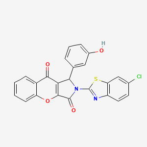 2-(6-Chloro-1,3-benzothiazol-2-yl)-1-(3-hydroxyphenyl)-1,2-dihydrochromeno[2,3-c]pyrrole-3,9-dione