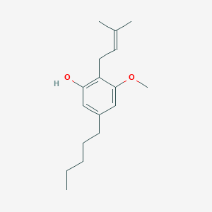 molecular formula C17H26O2 B14082133 3-Methoxy-5-pentyl-2-prenylphenol 