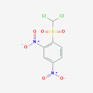 molecular formula C7H4Cl2N2O6S B14082156 1-(Dichloromethylsulfonyl)-2,4-dinitrobenzene CAS No. 1024-51-7