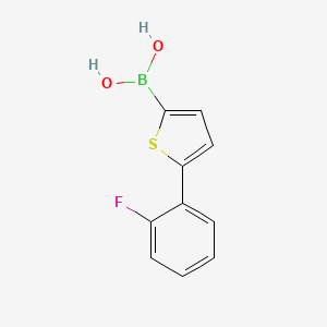 molecular formula C10H8BFO2S B14082167 (5-(2-Fluorophenyl)thiophen-2-yl)boronic acid 