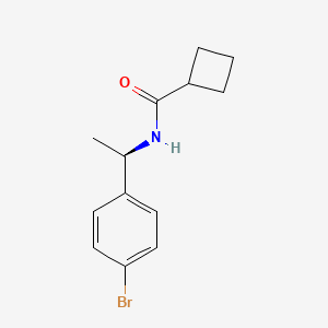 N-[(1R)-1-(4-bromophenyl)ethyl]cyclobutanecarboxamide