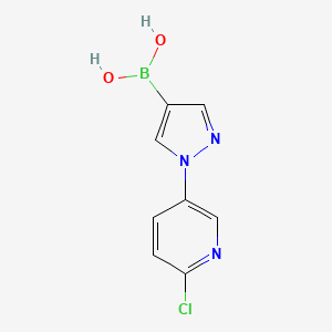 (1-(6-Chloropyridin-3-yl)-1H-pyrazol-4-yl)boronic acid