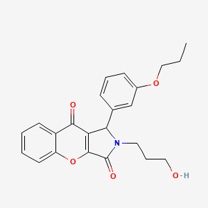 2-(3-Hydroxypropyl)-1-(3-propoxyphenyl)-1,2-dihydrochromeno[2,3-c]pyrrole-3,9-dione