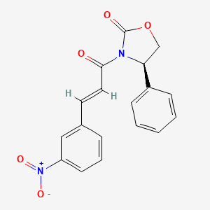 (R,E)-3-(3-(3-Nitrophenyl)acryloyl)-4-phenyloxazolidin-2-one