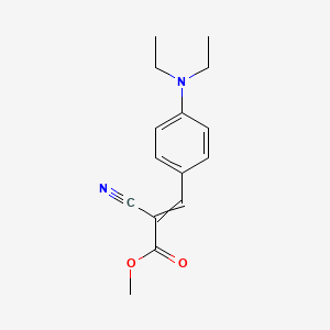 2-Propenoic acid, 2-cyano-3-[4-(diethylamino)phenyl]-, methyl ester