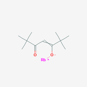 molecular formula C11H19O2Rb B14082246 Rubidium(1+);2,2,6,6-tetramethyl-5-oxohept-3-en-3-olate 