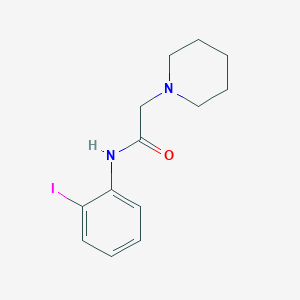 molecular formula C13H17IN2O B14082274 1-Piperidineacetamide, N-(2-iodophenyl)- CAS No. 61575-39-1