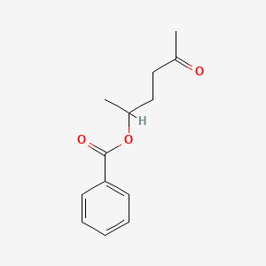 molecular formula C13H16O3 B14082277 2-Hexanone, 5-(benzoyloxy)- CAS No. 100612-64-4