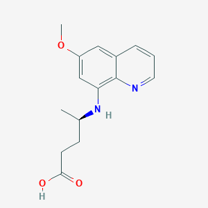 (4R)-4-[(6-methoxyquinolin-8-yl)amino]pentanoic acid