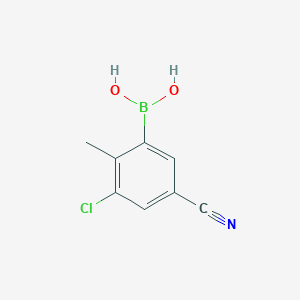 (3-Chloro-5-cyano-2-methylphenyl)boronic acid