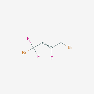 molecular formula C4H3Br2F3 B14082304 1,4-Dibromo-1,1,3-trifluorobut-2-ene 