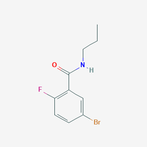 molecular formula C10H11BrFNO B14082316 5-bromo-2-fluoro-N-propylbenzamide 