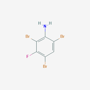 molecular formula C6H3Br3FN B14082366 2,4,6-Tribromo-3-fluoroaniline CAS No. 84483-24-9