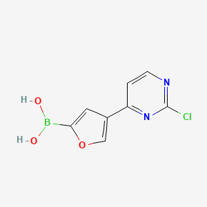 (4-(2-Chloropyrimidin-4-yl)furan-2-yl)boronic acid