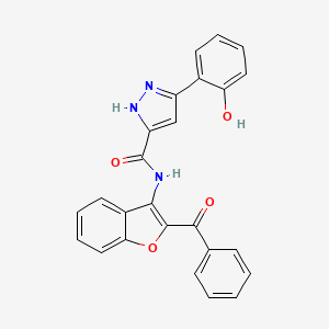 5-(2-Hydroxy-phenyl)-2H-pyrazole-3-carboxylic acid (2-benzoyl-benzofuran-3-yl)-amide