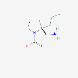 tert-butyl (2R)-2-(aminomethyl)-2-propylpyrrolidine-1-carboxylate
