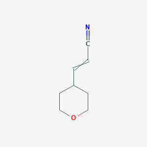 molecular formula C8H11NO B14082440 (E)-3-tetrahydropyran-4-ylprop-2-enenitrile 