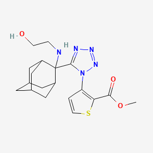 Methyl 3-[5-[2-[(2-hydroxyethyl)amino]tricyclo[3.3.1.13,7]dec-2-yl]-1H-tetrazol-1-yl]-2-thiophenecarboxylate