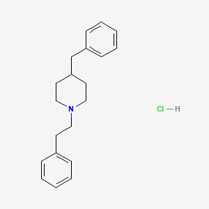 molecular formula C20H26ClN B14082499 4-Benzyl-1-(2-phenylethyl)piperidine;hydrochloride CAS No. 10259-34-4