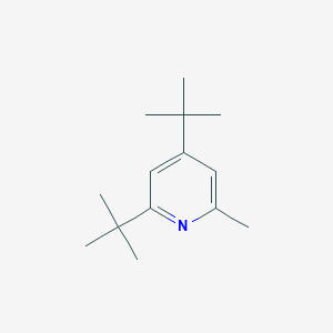 molecular formula C14H23N B14082559 Pyridine, 2,4-bis(1,1-dimethylethyl)-6-methyl- CAS No. 102348-41-4